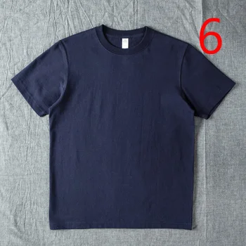 

Basic simple short-sleeved T-shirt men's slub yarn slim clothes small fresh round neck cotton half-sleeved shirt male 885