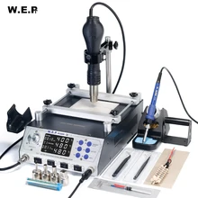 WEP 853AAA+ Programming Controlled Welding Station 1200W Preheating Station Soldering Iron Hot Air Gun 3 in 1 Soldering Station