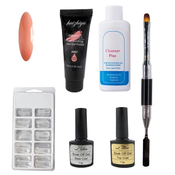 

Home Poly Gel Set Soak Off Manicure Tool Salon Professional DIY Crystal Finger Decoration Builder Quick Dry Brush Nail Extension