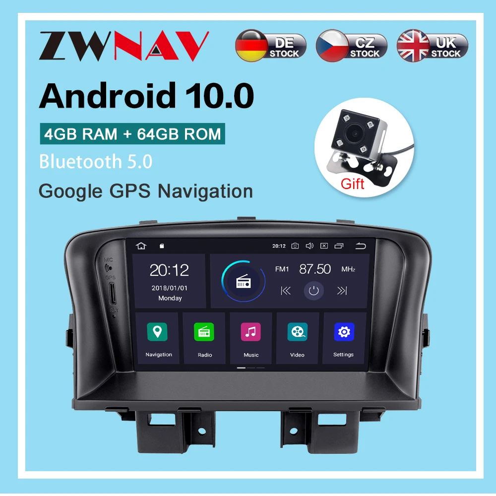 

For Chevrolet CRUZE 2008-2012 Android Radio Car Multimedia Player Auto Audio Stereo PX6 Car GPS Navigation Head Unit Carplay DSP