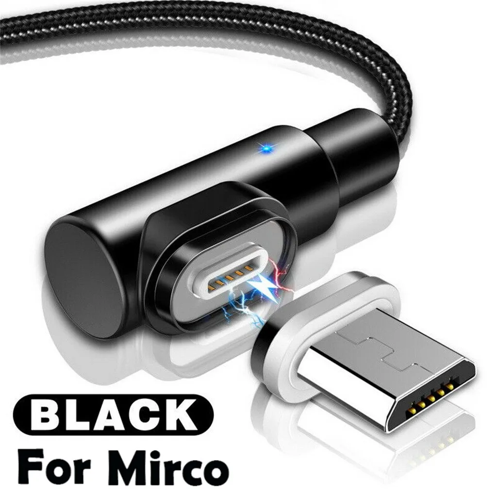 Магнитный кабель OMESHIN 90 градусов Micro usb type C Быстрая зарядка Micro usb type-C магнитное зарядное устройство для Xiaomi зарядное устройство для андроида