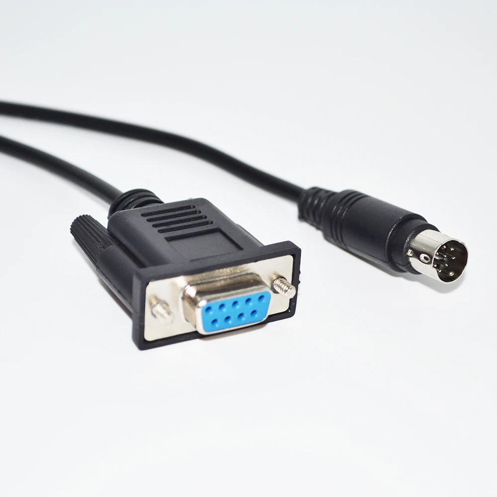 DB9 D-SUB 9PIN から MINI DIN 8P MD8 MIT~UBISHI MD2-FX2N FX シリーズ DB9 D-SUB 9PIN から DIN 8P MD8 MD2-FX2N FX シリーズ PLC MD2-FX-CAB0 ケーブル