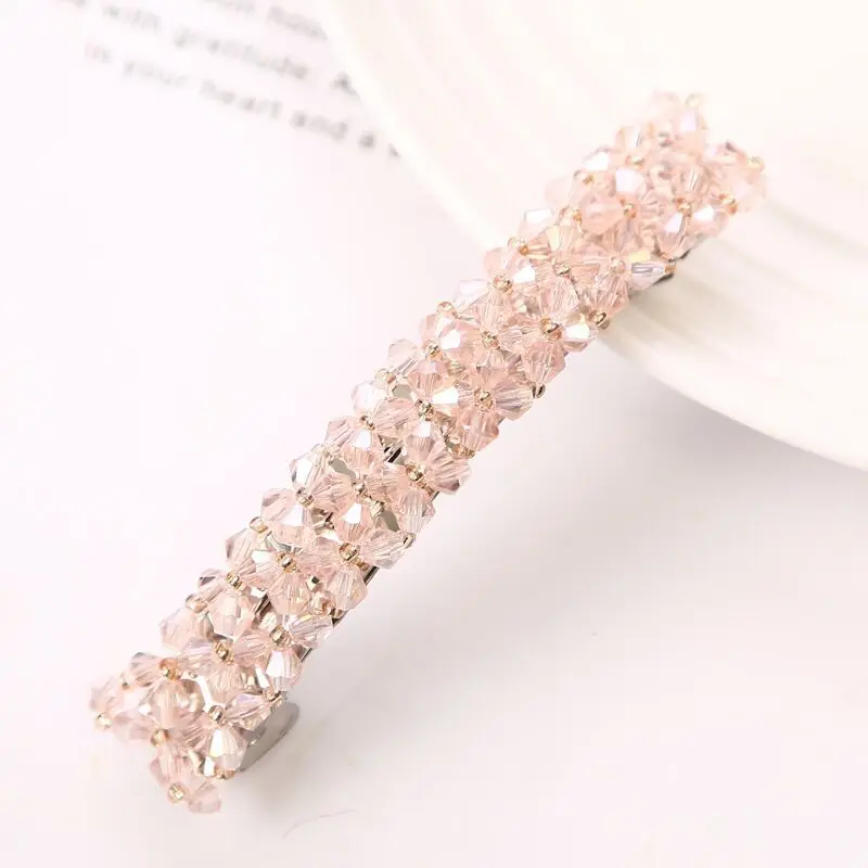 hair ties for women New Korean Elegant Hairpins Hairgrips Crystal Rhinestone Barrettes Hair Clips For Women Girls Hair Accessories large hair clip