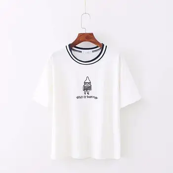 

2018 Women New Arrivals Summer Funny Shirt T-shirt Woman Tee Tops Casual Female T Shirts