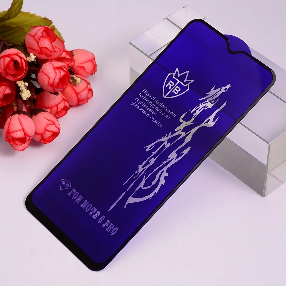 6D закаленное стекло для Xiaomi Redmi K30 Note 8 Pro Защитное Mi Mix 2S 3 A3 9 Lite SE 9T Pro|Защитные