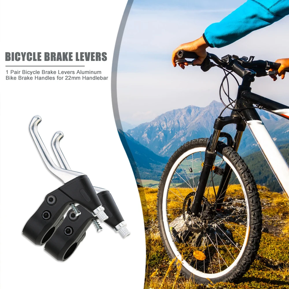Bicycle Brake Handle 1 Pair 22mm Aluminum Bike Handlebar Brake Handle Levers