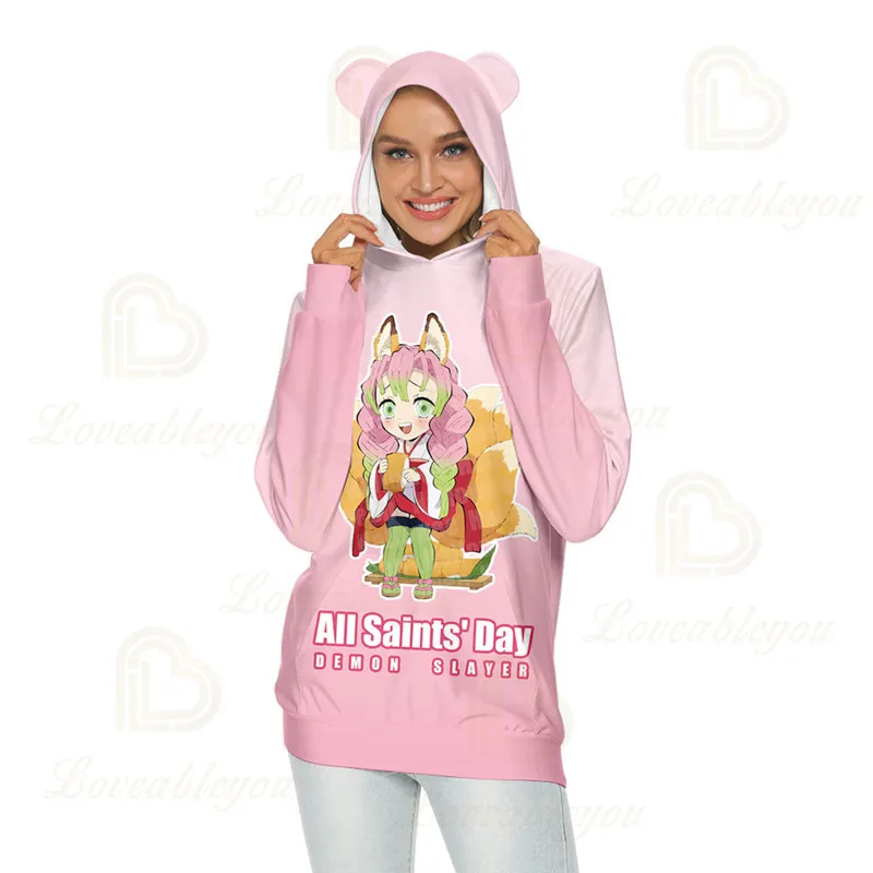 

4T-45T Jackets Coats Demon Slayer: Kimetsu No Yaiba Hoodie Christmas Cosplay Hooded Sweatshirts Boys Girls Teen Clothes