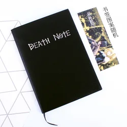Bloc notes A5 animé Death, en cuir Pvc noir, pour journal intime, écriture artistique, signets aléatoires gratuits, 1 pièce 