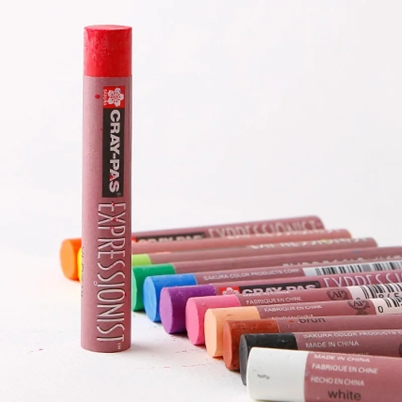 1Set Sakura Cray-Pas Expressionist Oil Pastel XLP 12/16/25/36/50 Assorted Color Optional Children Graffiti Color Crayon Suit