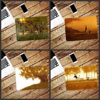

Mairuige Beautiful Anime Forest Dusk Durable Rubber Mouse Pad Size Is 180x220x2mm and 250x290x2mm Small Mouse Pad Keyboard Pad