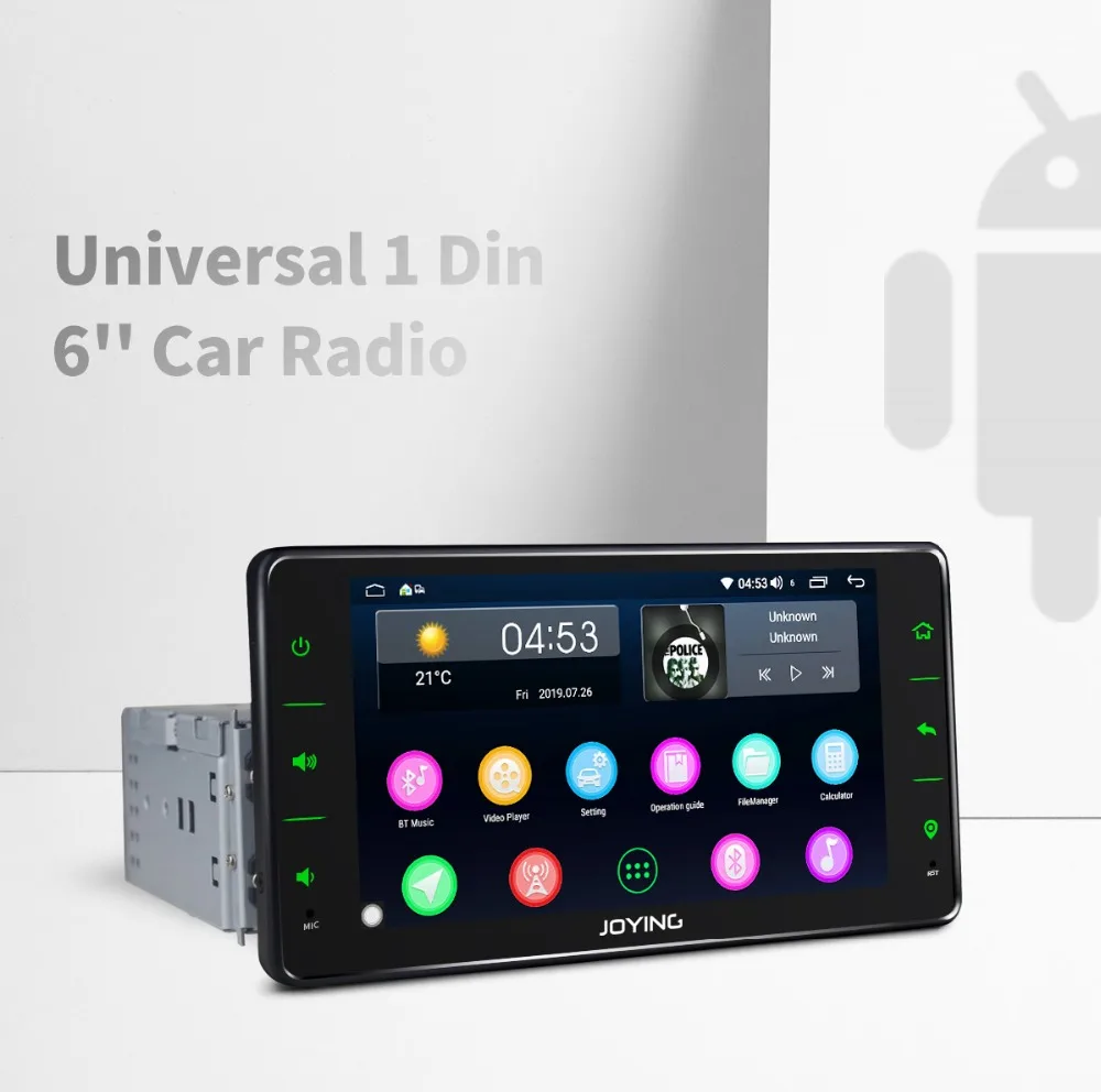 Perfect JOYING Car audio player 2GB RAM 32GB ROM Android 8.1 universal 6.2" car multimedia GPS receiver Mirror link DSP fast boot SWC HD 9