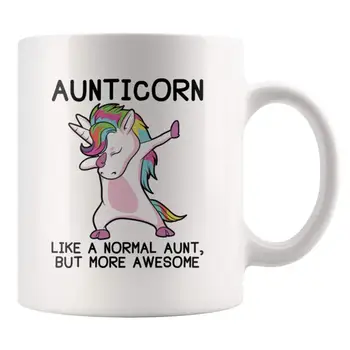 

Aunticorn Aunt Unicorn Mug Cute New Aunt Gifts 11oz Ceramic Mug
