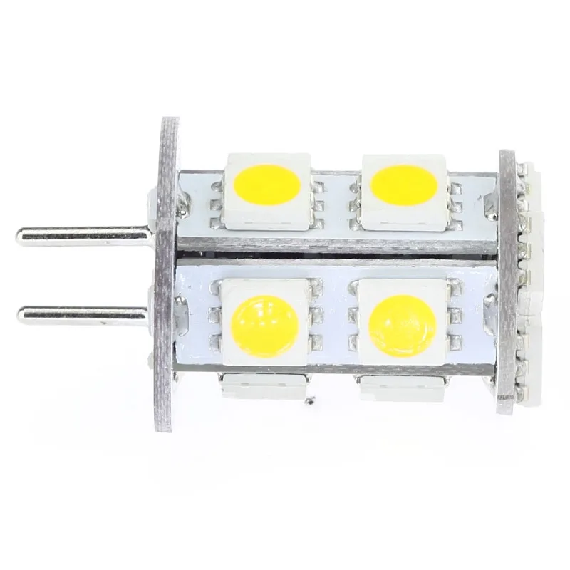 5 шт./лот Dimmable G6.35 GY6.35 осветительная лампочка 13 шт. 5050SMD лампы 12V 2 W белое свечение