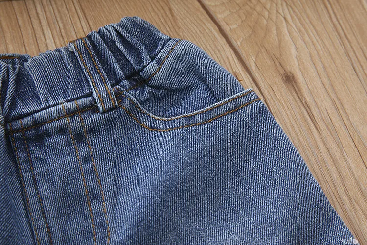 Детская одежда; Новинка года; сезон лето; модные ковбойские шорты с дырками и светильник для девочек