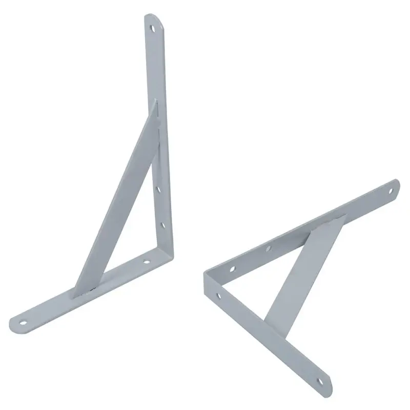 

10PCS Heavy Duty White Decorative Shelf Brackets Wall Mounting Bracket Shelf Support Frame