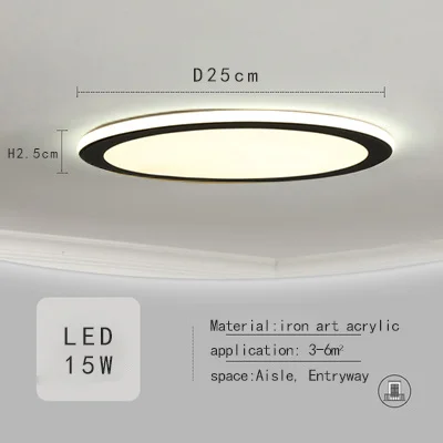 LED ultra-thin ceiling light modern simple room lighting creative personality side lights led lighting porch ceiling light fall ceiling light Ceiling Lights