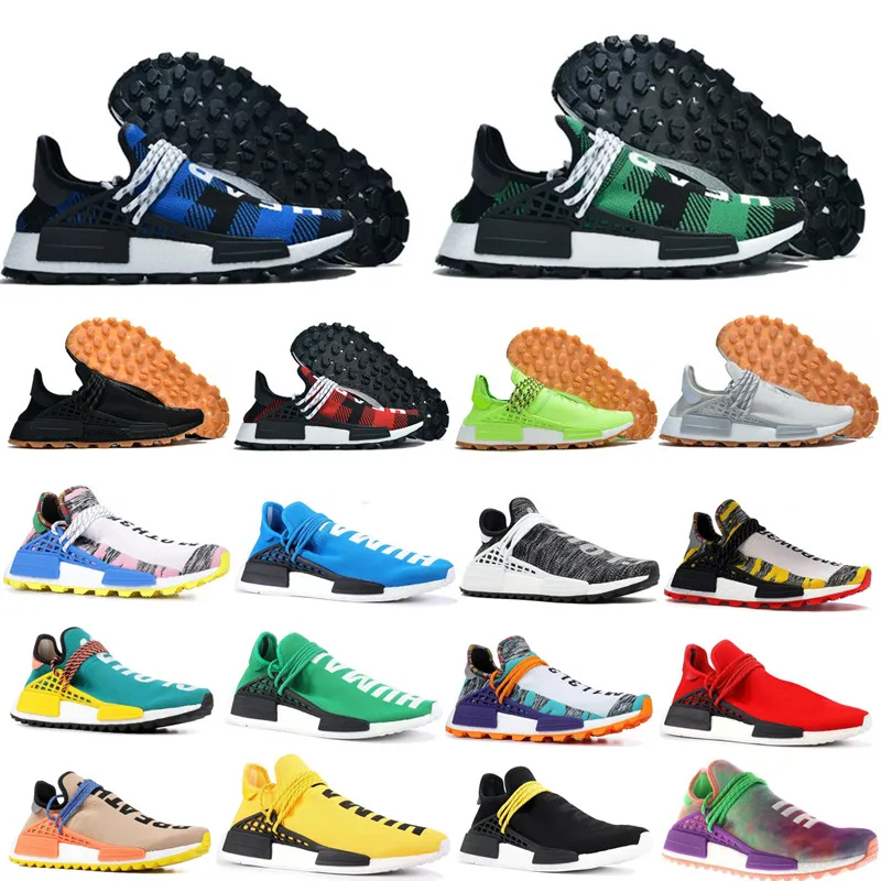 

Mens Running Shoes 2019 Human Race Breathable Inspiration Pack P-Williams Sample Yellow Sport Designer Men Sneakers Size 40-45