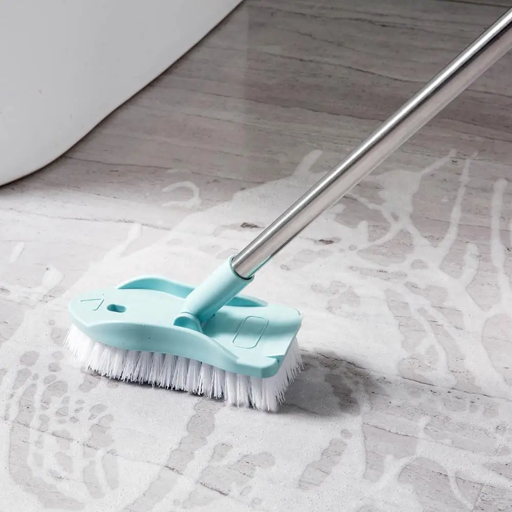 Flexible Long Handle Cleaning Brush Hard Hair Bathroom Floor Brush Bathtub Ceramic Tile Cleaning Brushes