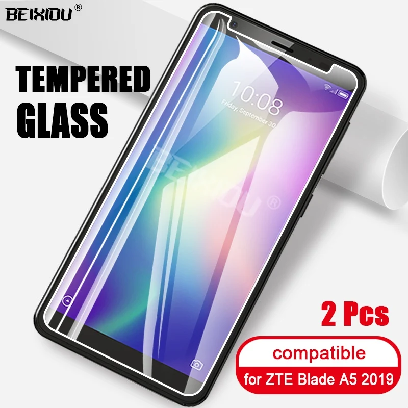 Защитное стекло закаленное 2.5D 9h для ZTE Blade A5 2019 2 шт.|Защитные стёкла и плёнки| |