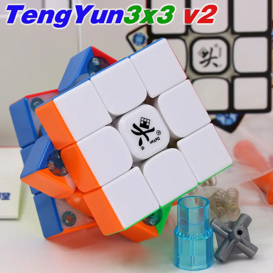 Magic puzzle cube DaYan TengYun 3x3x3 v2 speed professional cube WCA copetition champion club twist wisdom toys game
