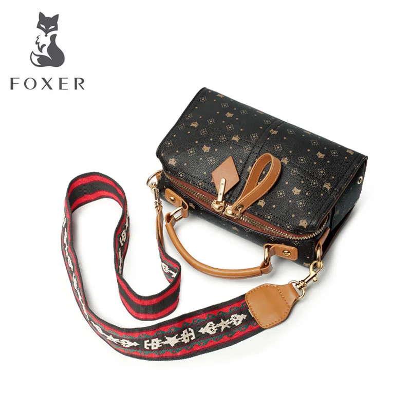 FOXER designer bags famous brand women bags new luxury handbags Large capacity tote bag Boston bag