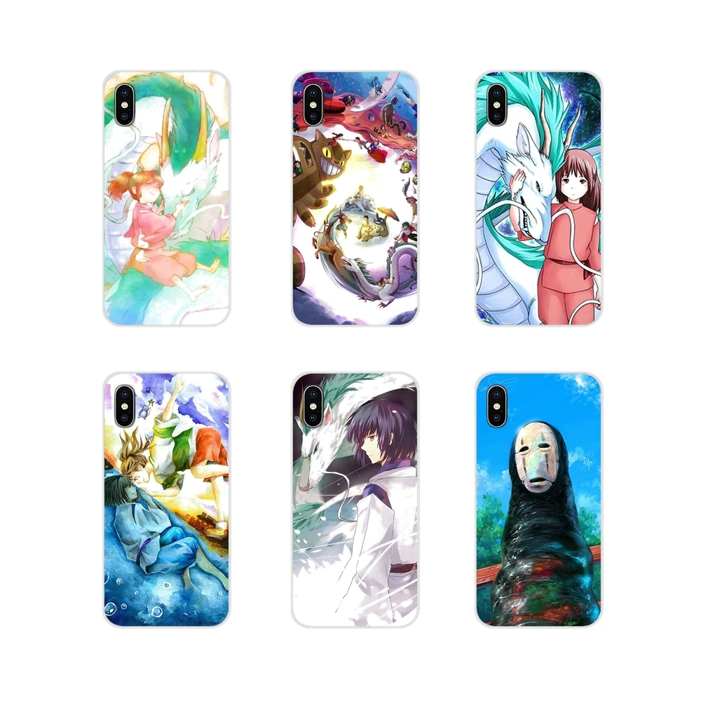 For Sony Xperia Z Z1 Z2 Z3 Z5 compact M2 M4 M5 C4 E3 T3 XA Huawei Mate 7 8 Y3II Cartoon No Face Male Spirited Away Soft TPU Case | Мобильные