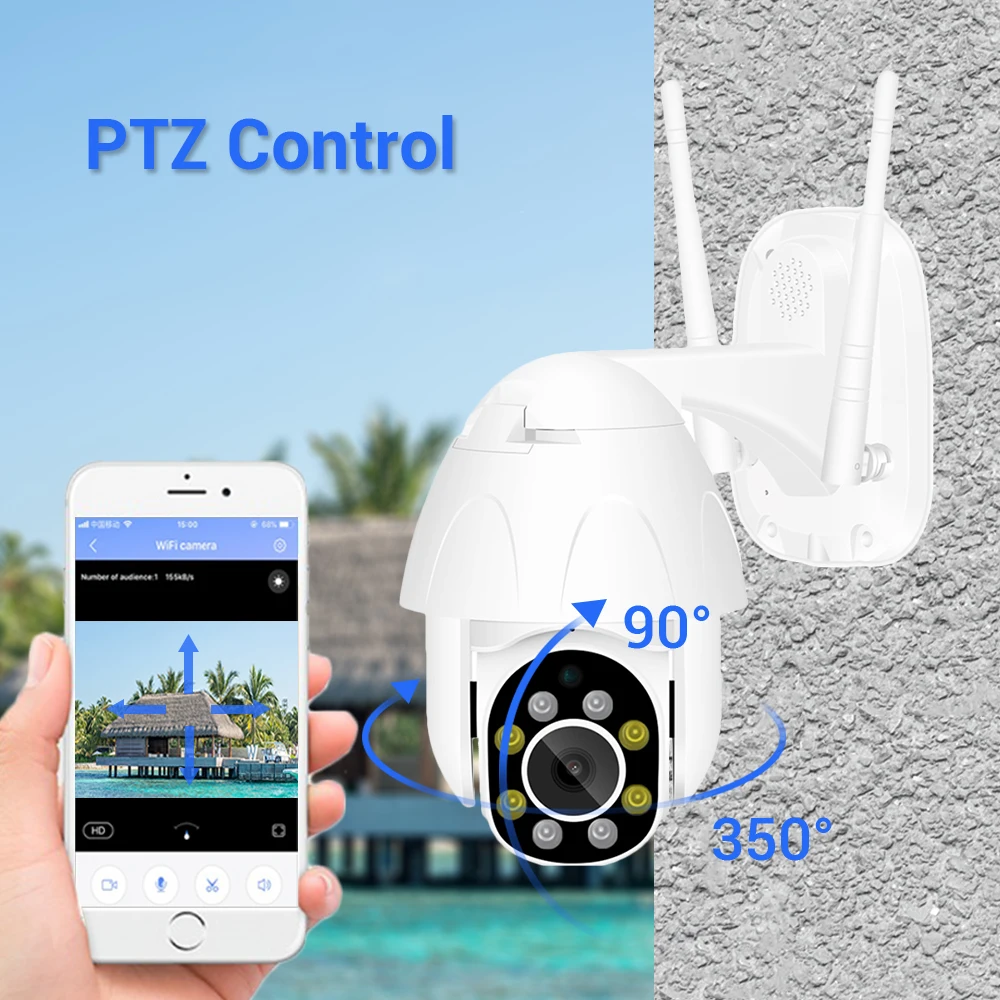 HD 1080P Yoosee Wi Fi камера 4 кратный цифровой зум Мини PTZ автоматическое отслеживание