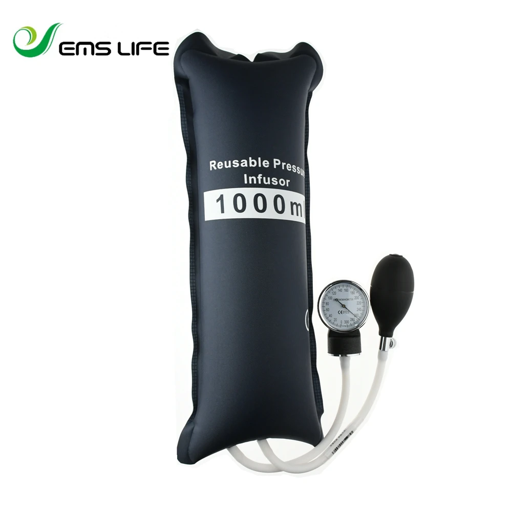 

Medical pressure Infusion bag 1000ml with gauge and bulb