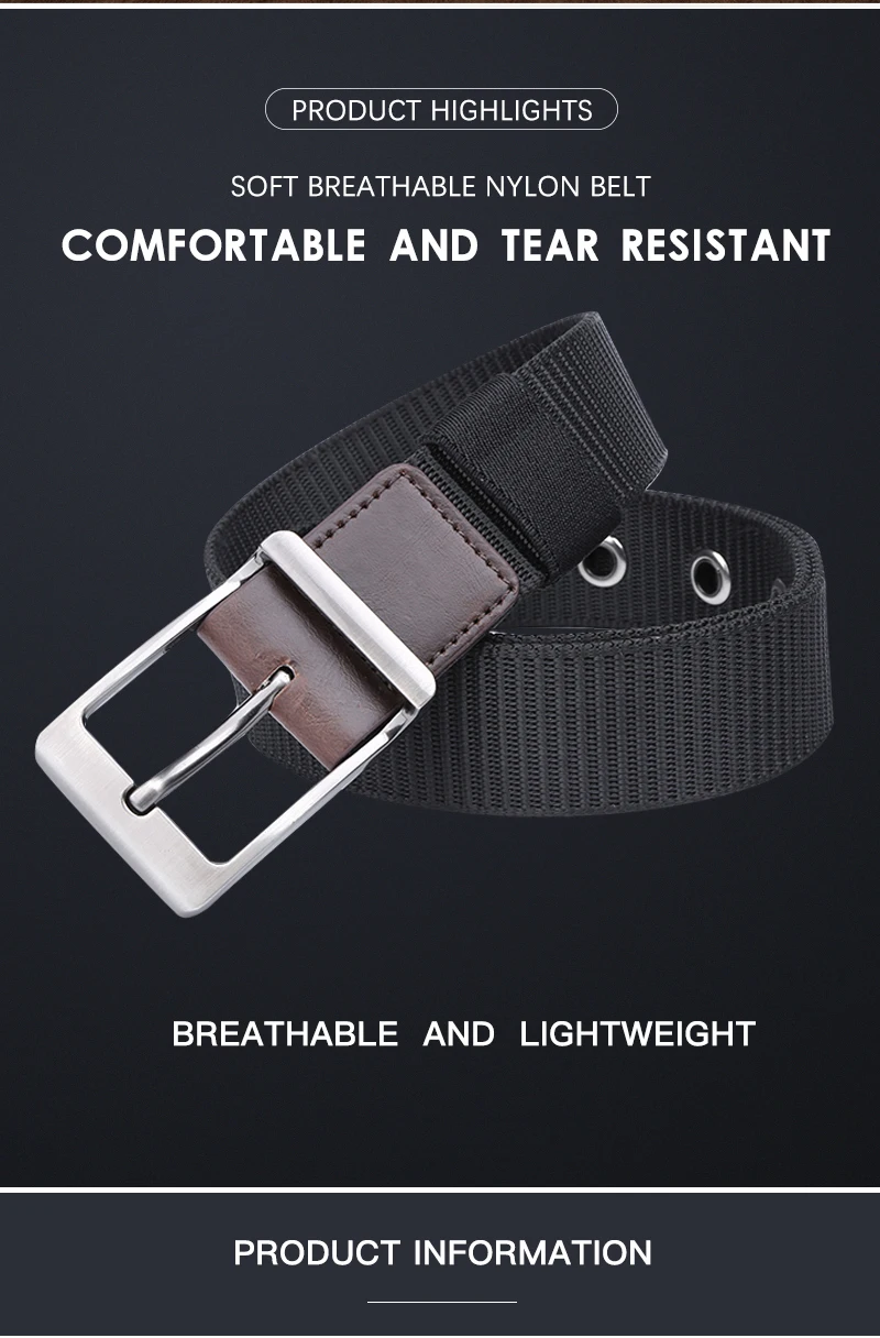 Outdoor training belt carabiner for Men nylon webbing wide Belts Sports hook Canvas Tactical belt military metal Alloy buckle