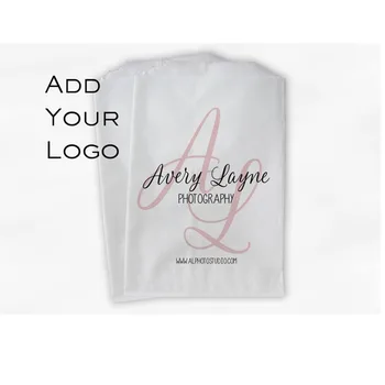 

Construction Logo Merchandise Bags Paper Treat Bags Business Event Customized Favor Bags for Candy Buffet