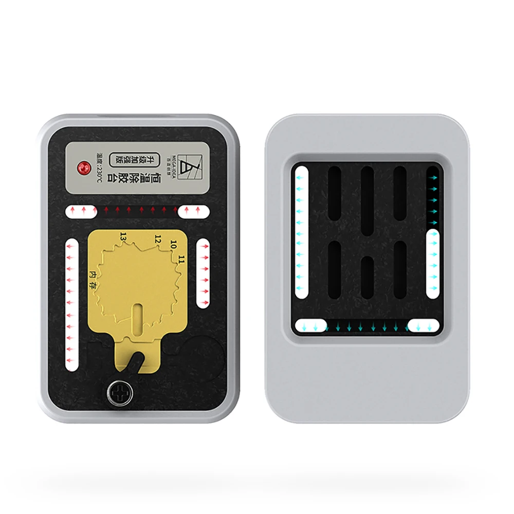 QIANLI Hot Stone constant temperature removal glue 3 in 1 fingerprint hard drive CPU for iPhone 7 7P 8 8P X XS MAX 11 Pro Max