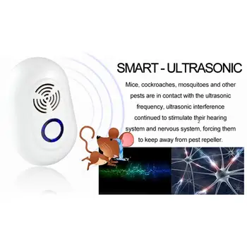 

Ultrasonic Ultrasonic Pest Repeller Mosquito Repellent Effective Insect Plug in Anti-Mosquito Device Multi-Functional