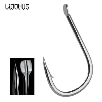 

LINNHUE High Carbon Ise Fishing Hook Barbed 14/30 Pcs 1#-17# Steel Worm Pond Fly Fishing Bait Holder Jig Hole Accessorie