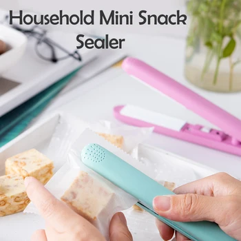 

Creative Food Vacuum Sealer Portable Bag Clips Handheld Mini Electric Heat Sealing Machine Seal Packing Plastic Impulse Sealer