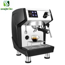 Полуавтоматическая Lungo кофеварка, итальянская кофемашина высокого давления, Паровая молочная пузырьковая кофеварка, молочная пена, машина