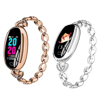 

E68 Smart Watch Lady's 0.96-inch Heart Rate Monitor IP67 Waterproof Sports Ring for 14 Days Standby Healthy Wristband