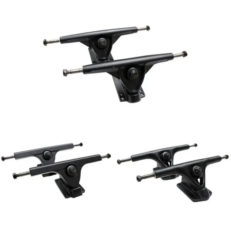 Высококачественный Прочный черный Скейтборд Longboard Грузовики Кронштейн 7 дюймов грузовики сплав держатели кронштейны спортивные аксессуары для скейтборда