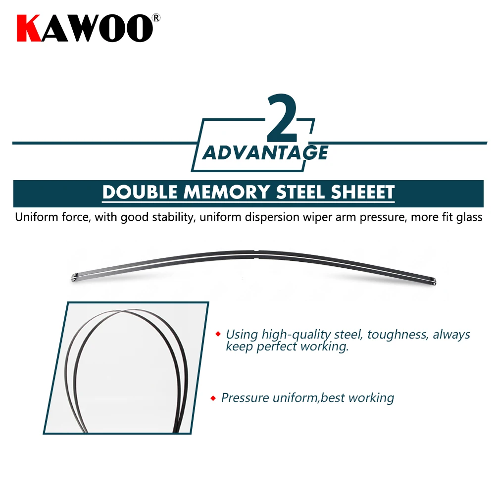 KAWOO 2 шт. Автомобильная Щетка стеклоочистителя 2"+ 24" для Citroen C4,(2004-2010) Авто мягкая резина Windcreen Стеклоочистители Лезвия автомобильные аксессуары Стайлинг