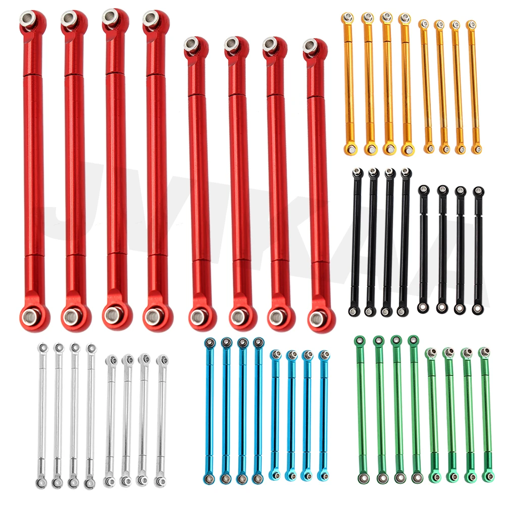 8 Pieces Metal Pull Rod Link Rod for MN86 MN86KS RC Car Upgrade Accessories 