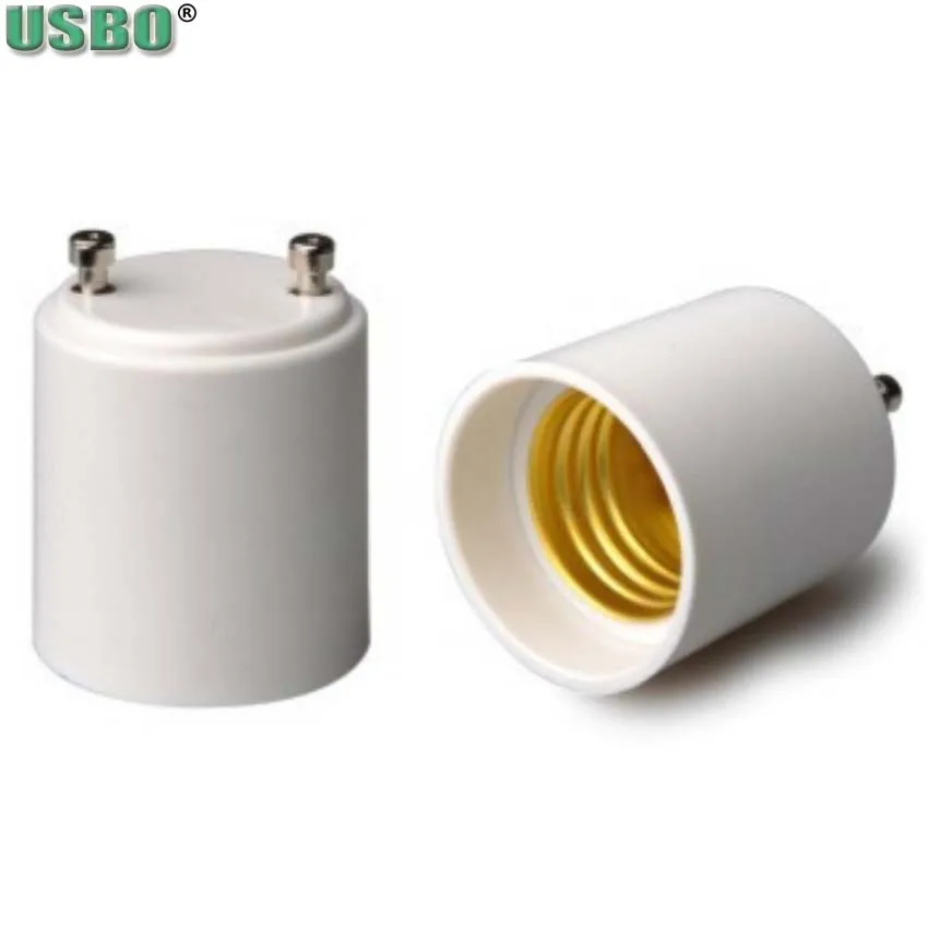 Universal White PBT GU24 to E26 E27 LED Light Base Conversion Lamphead