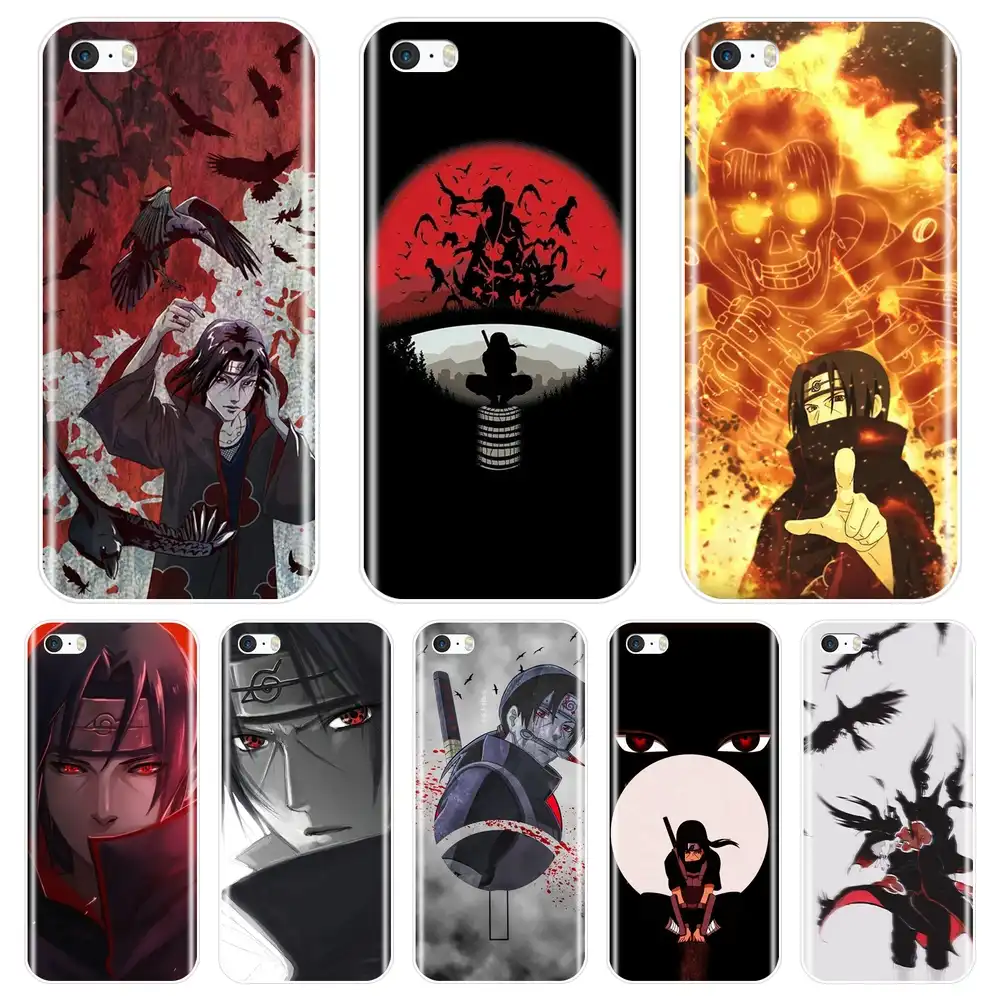 Naruto Itachi Uchiha Japanese Cartoon Cool Back Cover For Iphone 5 S 5c 5s Se Soft Phone Case Silicone For Apple Iphone 4 S 4s