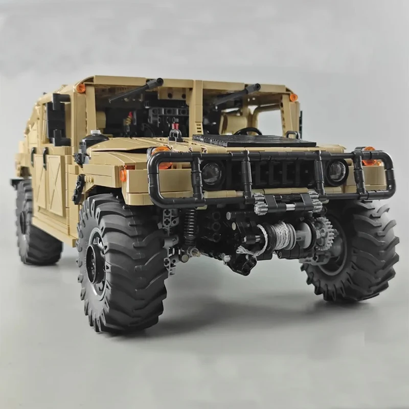 Fora de Estrada Blocos de Construção Presente de Natal Alta-tecnologia Militar Guerra Grande Veículo Modelo h1 Tijolo Controle Remoto Carro Brinquedos Crianças Menino Moc 26 High Quality Brinquedos e hobbies