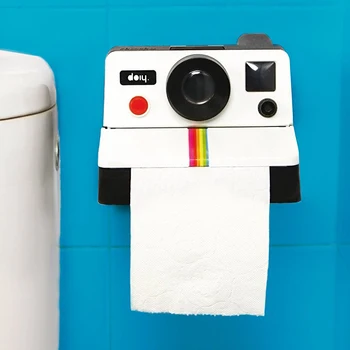 

Tissue Box Creative Retro Polaroid Camera Shape Inspired Tissue Boxes Toilet Roll Paper Holder Box Bathroom Retro Decor