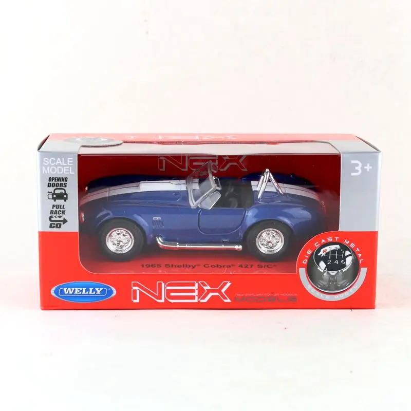 Бесплатная доставка/игрушка WELLY/модель под давлением/1:36/1965 Ford Shelby Cobra 427 S/C