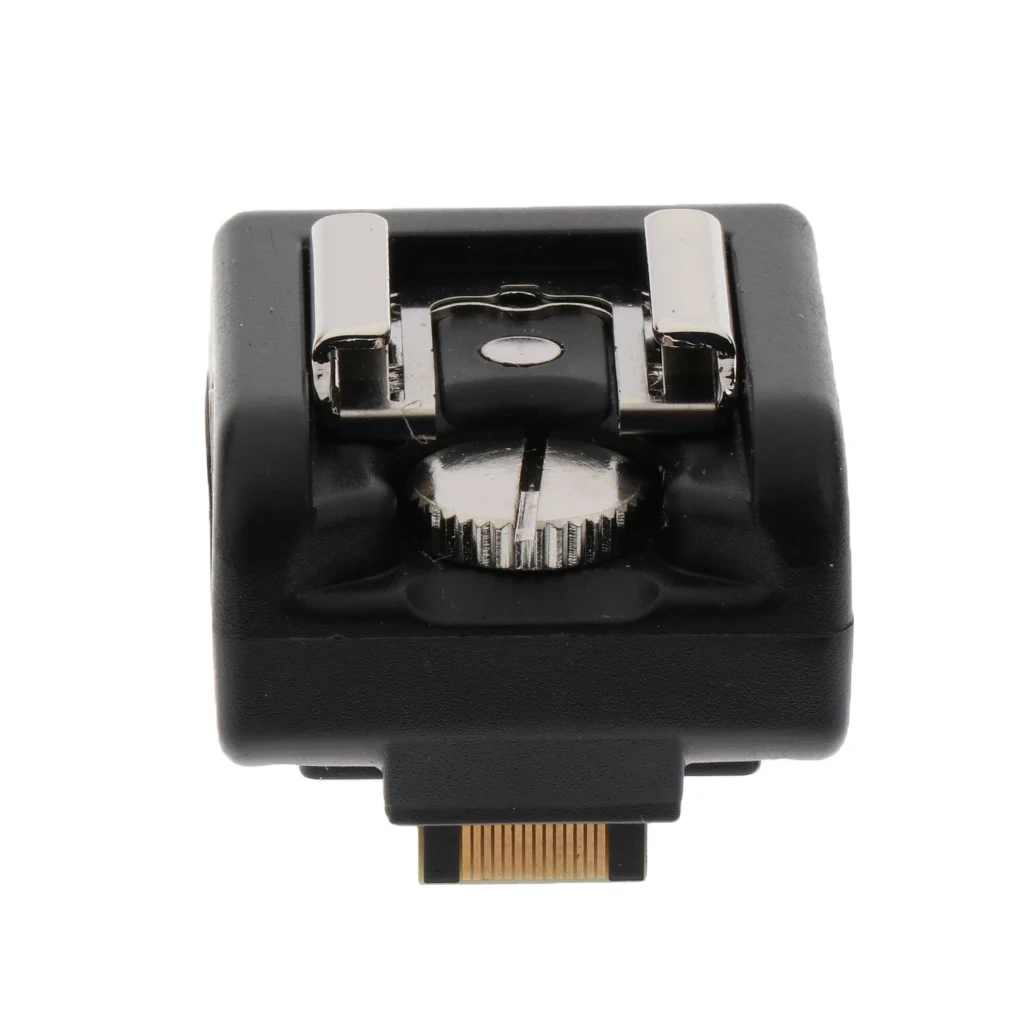 

Flash Hot Shoe Sync Adapter with Extra PC Sync Port Dedicated for DSLR