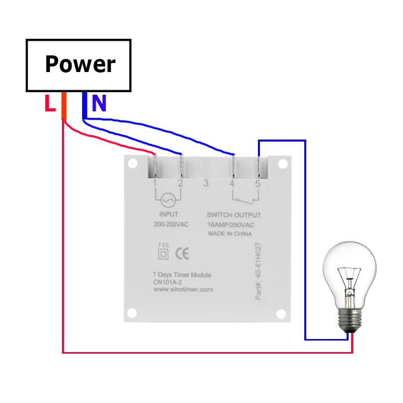 Digital Timer Switch CN101A 7Days Weekly Programmer 220V 12V DC For Light Fan