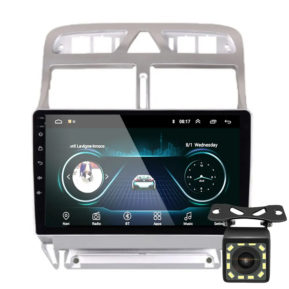 

2din Android 8.1 car DVD multimedia player Peugeot 307 307CC 307SW 2004-2013 car radio GPS navigation WiFi Bluetooth player