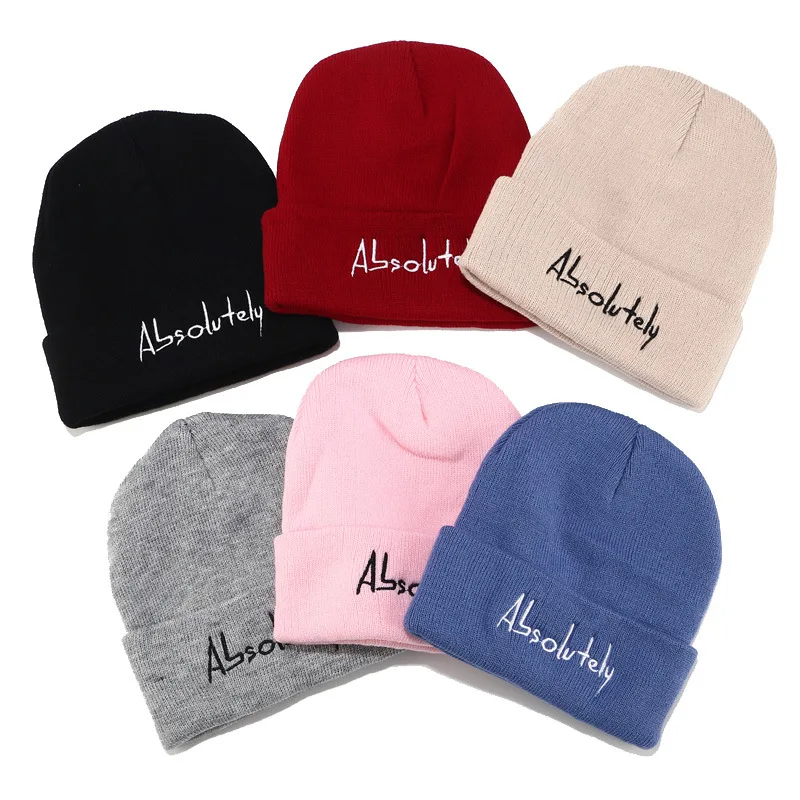 Women Autumn Winter Hats Letter Multipurpose Scarf Beanies Cap New Fashion Unisex Skullies Men Beanies