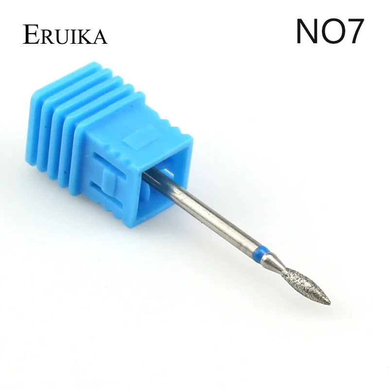 ERUIKA 29 типов алмазное вращающееся сверло для ногтей, Электрический Фрезерный резак для кутикулы, инструмент для маникюра, пилочки для ногтей - Цвет: NO7