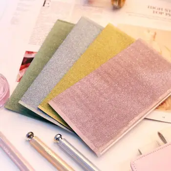 

Glittering Style Pure color School Student Supply Originality Data Creative Cute PVC File Bag Pocket